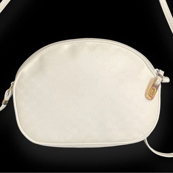 Vintage Gucci Micro GG Monogrammed Crossbody Bag White - (Authentic) - Picture 8 of 12
